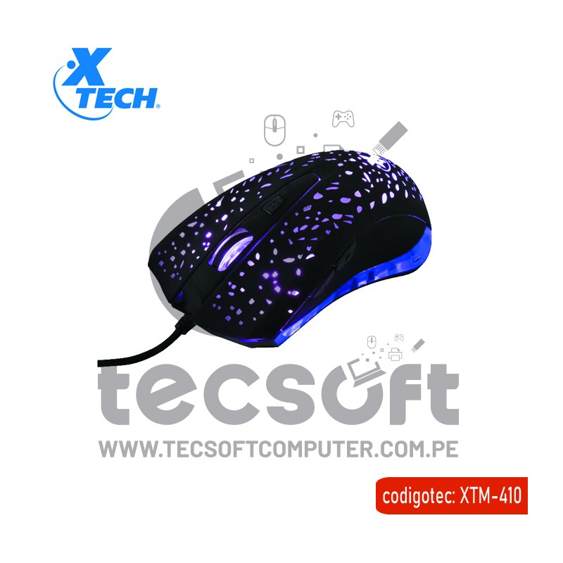 Mouse Gamer Xtech Xtm Ophidian Botones Usb Dpi