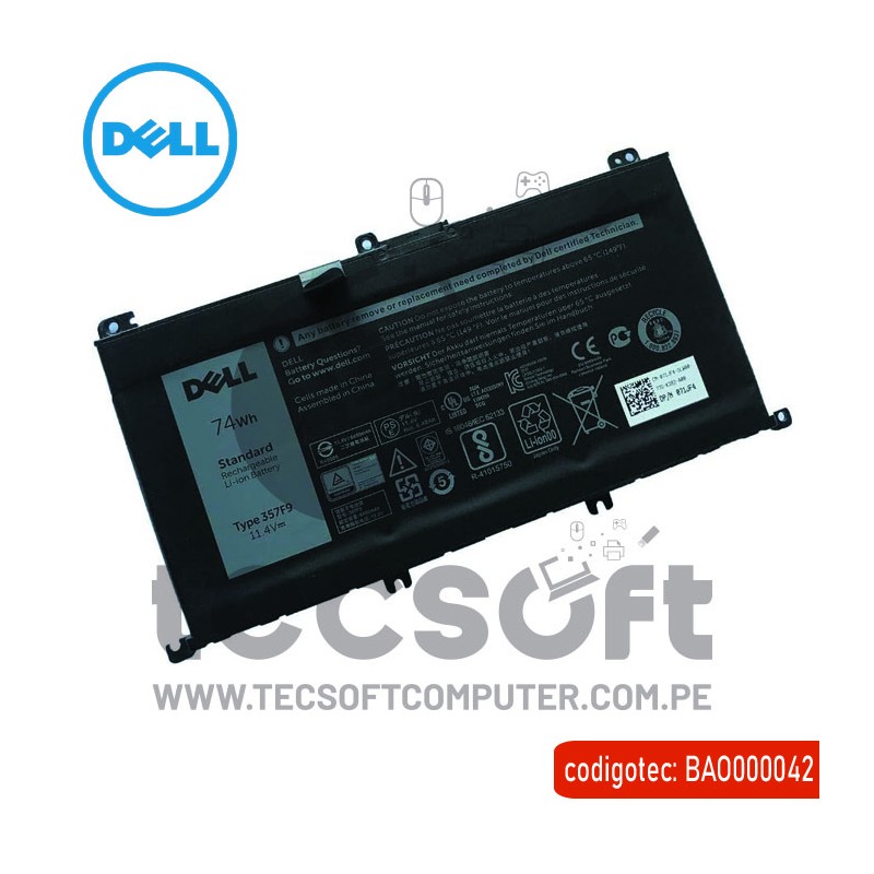 Bater A Original Para Dell F Gaming