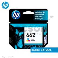 Cartucho de Tinta HP 662 ColorOriginal (CZ104AL)