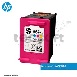 Cartucho de Tinta HP 664XL Color Original (F6V30AL )