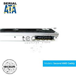 Segundo Disco Duro Hdd Caddy Sata Ssd 9.5mm para Macbook Laptop