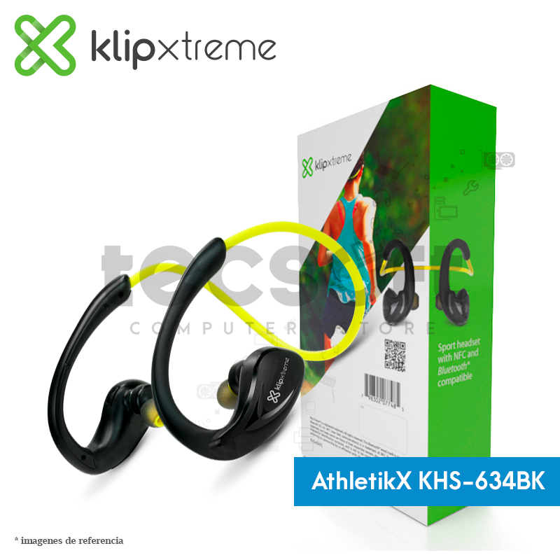 Audífonos AthletikX KHS-634BK con micrófono Bluetooth®