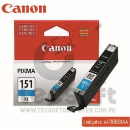 Cartucho Canon CLI-151XL Cyan