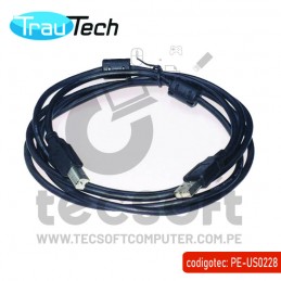 Cable Para Impresora USB 2.0 a USB B TrauTech De 5 Metros