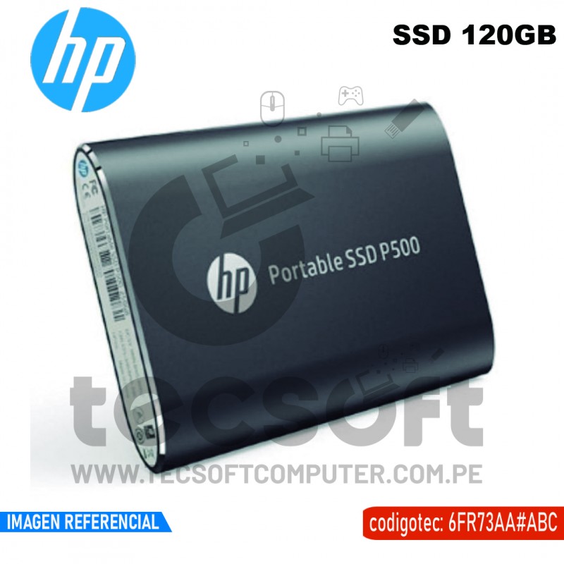 Disco Duro Externo HP P500 500GB SSD USB 3.1 Tipo C Rojo