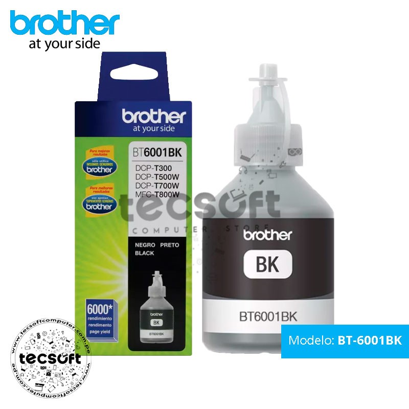 Tinta Para Sistema Continuo Compatible Brother BT-6001