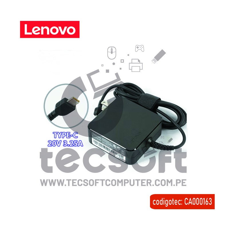 65 W 45 W USB C Cargador para Lenovo Thinkpad X270 Laptop 20 V 2.25A 3.25A  Cable adaptador de fuente de alimentación