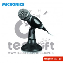 Microfono para PC o Laptop, Erudito – Mic P801 – VP SOLUCIONES INFORMÁTICAS  SAC