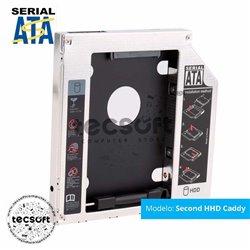 Segundo Disco Duro Hdd Caddy Sata Ssd 9.5mm para Macbook Laptop